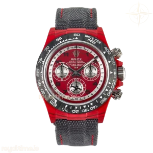 Daytona DIW Carbon DIWF Red Dial on Gray Nylon Strap SH7750