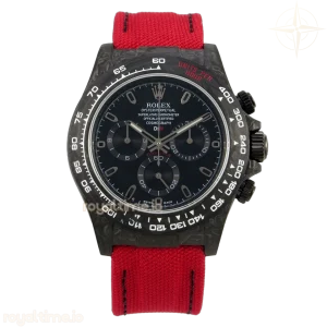 Daytona DIW Carbon N6F Black Dial on Red Nylon Strap DD4801