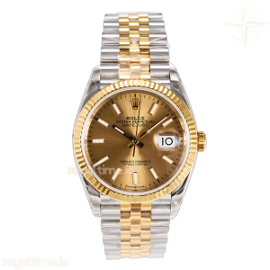 DateJust 36 SS 126233 VSF 904L Steel YG Stick Dial on Jubilee Bracelet VS3235
