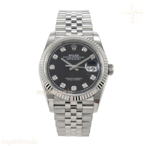 DateJust 36 SS 126234 ARF Black Diamonds Dial on Jubilee Bracelet DD3235