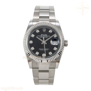 DateJust 36 SS 126234 ARF Black Diamonds Dial on Oyster Bracelet DD3235