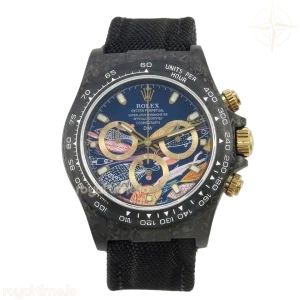 Daytona DIW Carbon N6F Blue/YG Dial on Black Nylon Strap DD4801