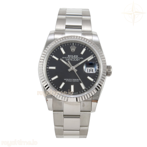 DateJust 36 SS 126234 ARF Black Stick Dial on Oyster Bracelet DD3235