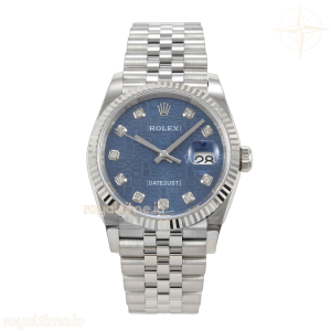 DateJust 36 SS 126234 ARF Blue Computer Diamonds Dial on Jubilee Bracelet DD3235