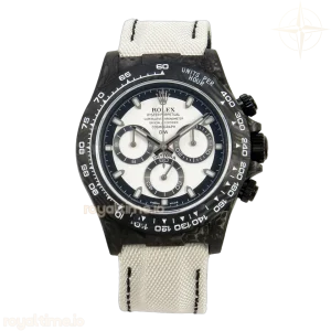 Daytona DIW Carbon N6F White Dial on White Nylon Strap DD4801