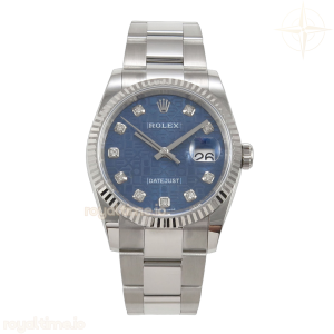 DateJust 36 SS 126234 ARF Blue Computer Diamonds Dial on Oyster Bracelet DD3235