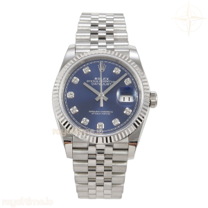 DateJust 36 SS 126234 ARF Blue Diamonds Dial on Jubilee Bracelet DD3235