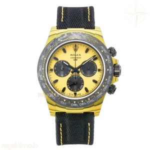 Daytona DIW Yellow Carbon N6F Yellow/Black Dial on Black Nylon Strap SA4130 V2