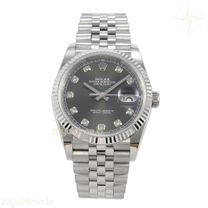 DateJust 36 SS 126234 ARF Gray Diamonds Dial on Jubilee Bracelet DD3235