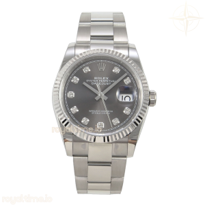 DateJust 36 SS 126234 ARF Gray Diamonds Dial on Oyster Bracelet DD3235
