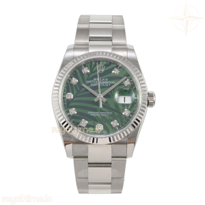 DateJust 36 SS 126234 ARF Green Leaves Diamonds Dial on Oyster Bracelet DD3235