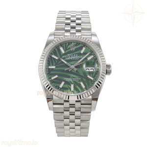 DateJust 36 SS 126234 ARF Green Leaves Stick Dial on Jubilee Bracelet DD3235