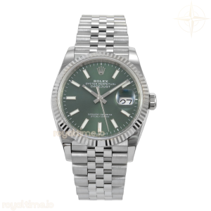 DateJust 36 SS 126234 ARF Green Stick Dial on Jubilee Bracelet DD3235