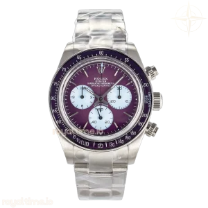 Daytona Scona SS ADGF Purple Dial on SS Bracelet SA4130