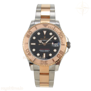 Yacht-Master 268621 SS/RG 37mm CSF Black Dial on SS/RG Bracelet Cal.2236