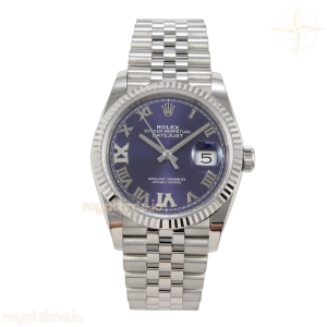 DateJust 36 SS 126234 ARF Purple Diamond Roman Dial on Jubilee Bracelet DD3235