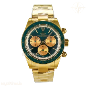 Daytona YG ADGF Green/YG Dial on YG Bracelet A7750