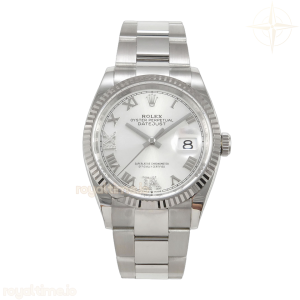 DateJust 36 SS 126234 ARF Silver Diamond Roman Dial on Oyster Bracelet DD3235
