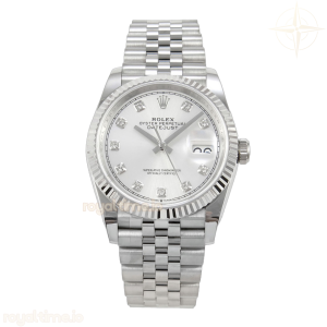 DateJust 36 SS 126234 ARF Silver Diamonds Dial on Jubilee Bracelet DD3235