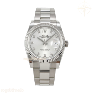 DateJust 36 SS 126234 ARF Silver Diamonds Dial on Oyster Bracelet DD3235