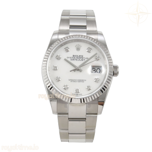 DateJust 36 SS 126234 ARF White MOP Diamonds Dial on Oyster Bracelet DD3235