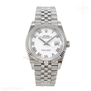 DateJust 36 SS 126234 ARF White Roman Dial on Jubilee Bracelet DD3235