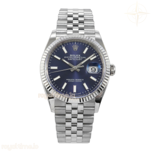 DateJust 36mm 126234 904L SS VF Blue Dial Stick Markers On Jubilee Bracelet DD3235