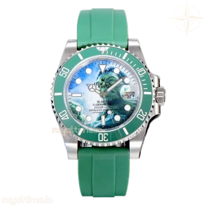 Blaken Submariner 116610 Hulk Dial on Rubber Strap