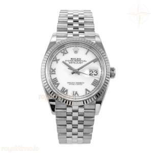 DateJust 36mm 126234 904L SS VF White Dial Roman Markers On Jubilee Bracelet DD3235