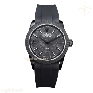 DIW Milgauss Carbon on Black Rubber Strap