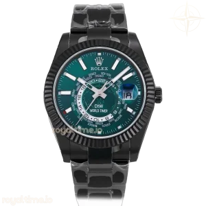 DIW Sky Dweller Black DLC Green Worldtimer