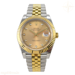 DateJust 41 126233 BJF YG Diamonds Dial on SS/YG Jubilee Bracelet A3235