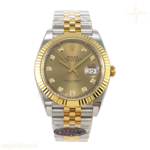 DateJust 41 126333 904L SS/YG VF YG Diamonds Dial on Jubilee Bracelet DD3235