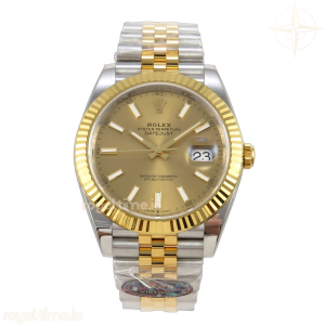DateJust 41 126333 904L SS/YG VF YG Stick Dial on Jubilee Bracelet DD3235