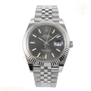 DateJust 41 126334 904L SS SCF Gray Dial on Jubilee Bracelet VR3235