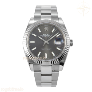 DateJust 41 126334 904L SS SCF Gray Dial on Oyster Bracelet VR3235