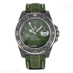 GMT Carbon DIWF Green Arabic Dial on Green Nylon Strap SA3186 CHS