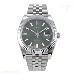 DateJust 41 126334 904L SS SCF Green Dial on Jubilee Bracelet VR3235