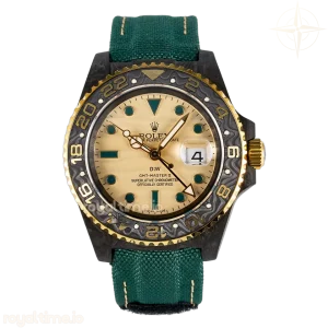 GMT Carbon DIWF Yellow Dial on Green Nylon Strap SA3285 CHS V2
