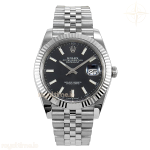 DateJust 41 126334 904L SS VF Black Stick Dial on Jubilee Bracelet DD3235