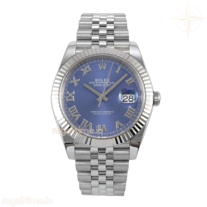 DateJust 41 126334 904L SS VF Blue Roman Dial on Jubilee Bracelet DD3235