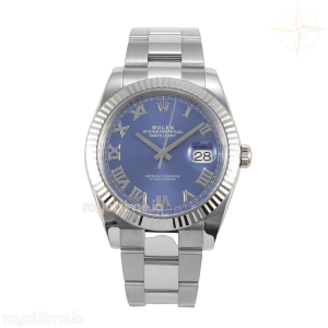 DateJust 41 126334 904L SS VF Blue Roman Dial on Oyster Bracelet DD3235