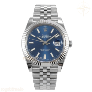 DateJust 41 126334 904L SS VF Blue Stick Dial on Jubilee Bracelet DD3235