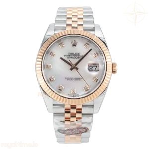 Datejust 126331 41mm 904L SS/RG Clean MOP Diamond Dial on Jubilee Bracelet VR3235