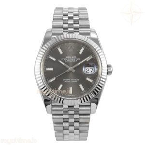 DateJust 41 126334 904L SS VF Gray Stick Dial on Jubilee Bracelet DD3235