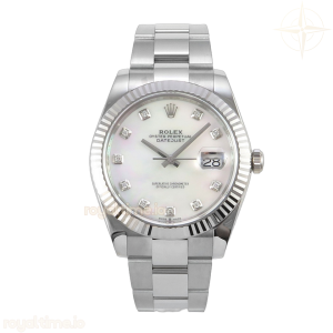 DateJust 41 126334 904L SS VF White MOP Dial on Oyster Bracelet DD3235