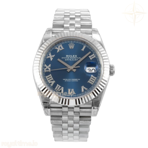 DateJust 41 126334 904L SS VSF Blue Roman Dial on Jubilee Bracelet VS3235 V2 (133g)