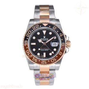 GMT Master II 126715CHNR “Rootbeer” in Everose Gold and Steel