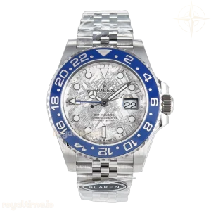 GMT-Master II 126716 BLAKEN 904L Meteorite Dial on SS Jubilee Bracelet SH3285