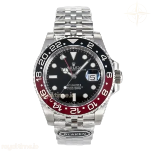 GMT-Master II 126719 BLAKEN 904L Black Dial on SS Jubilee Bracelet SH3285